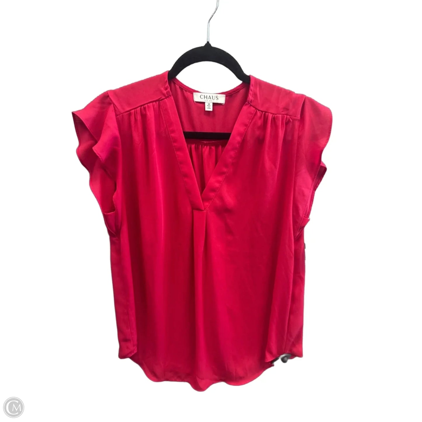 Top Short Sleeve By Chaus In Pink, Size: M