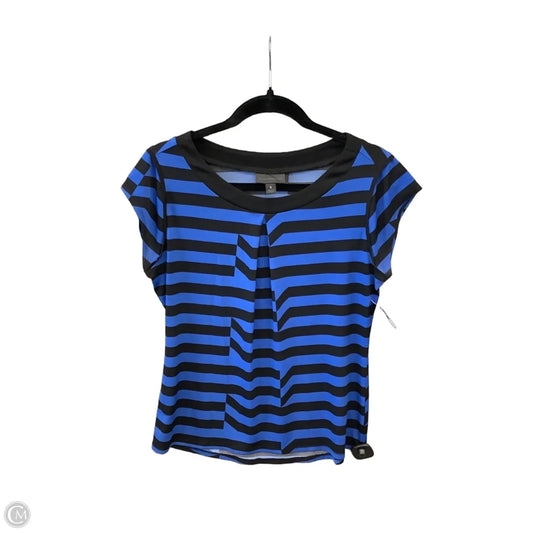 Top Short Sleeve By Worthington In Striped Pattern, Size: S