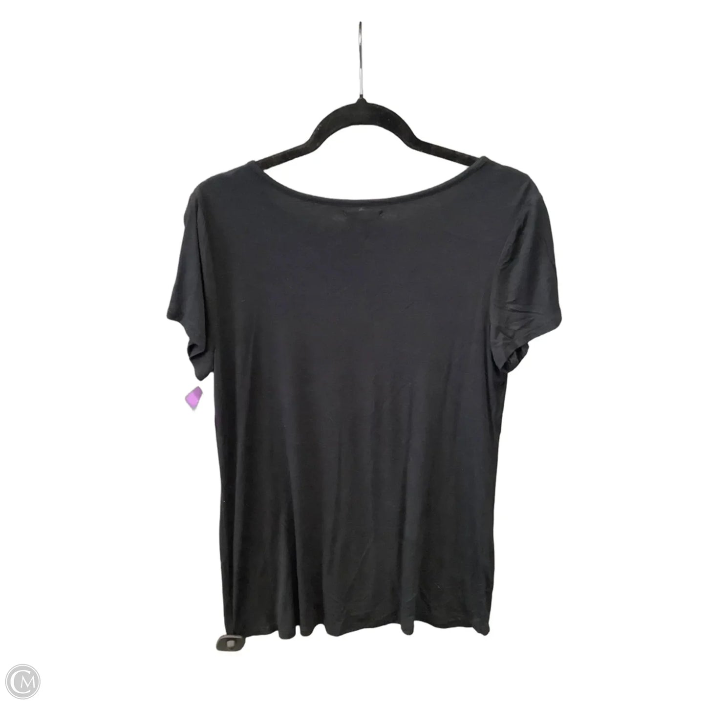 Top Short Sleeve By Maurices In Black, Size: M