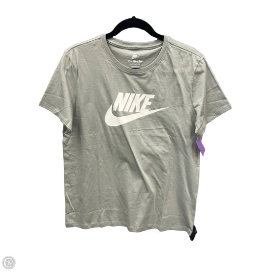 Top Short Sleeve By Nike In Green, Size: M