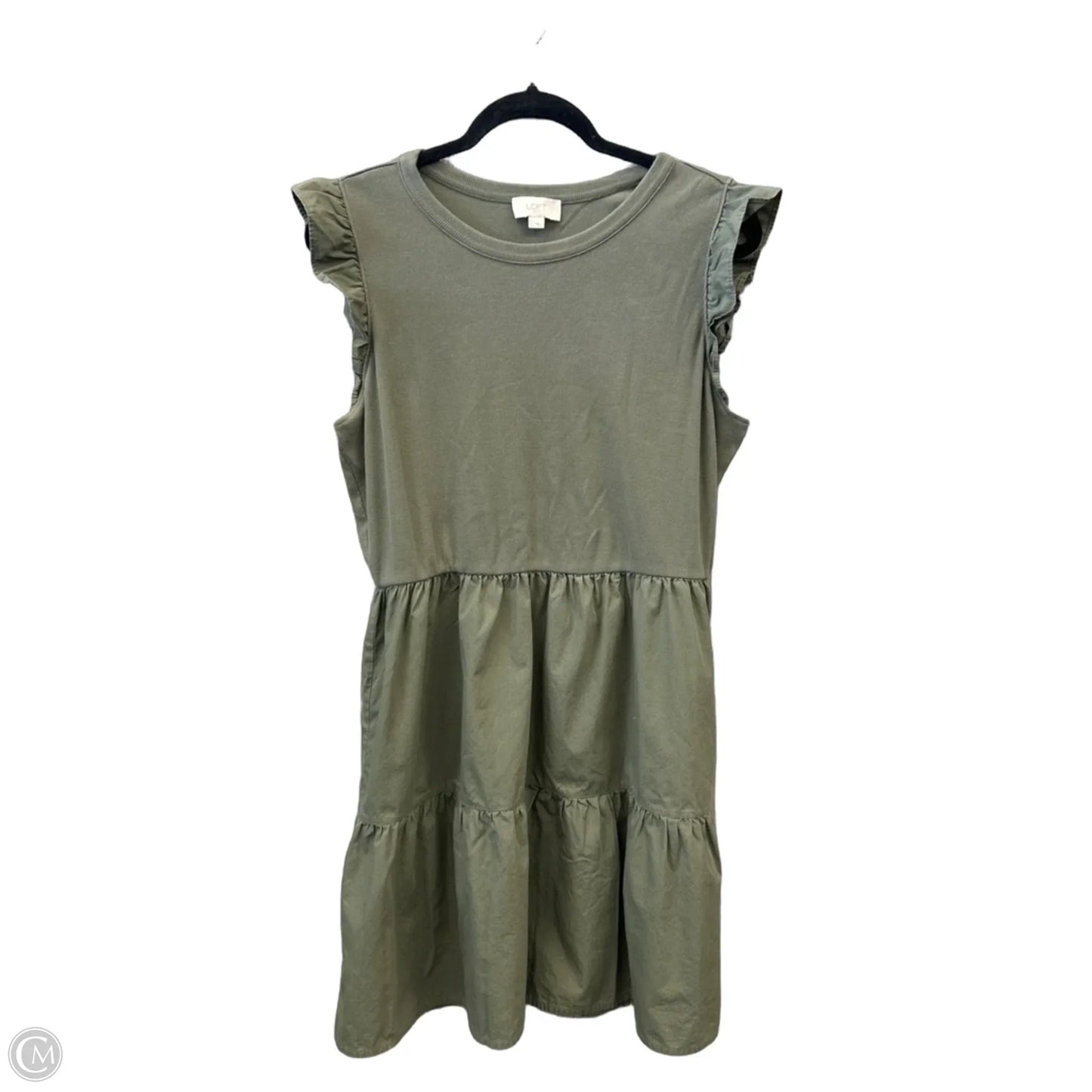 Dress Casual Midi By Loft In Green, Size: L