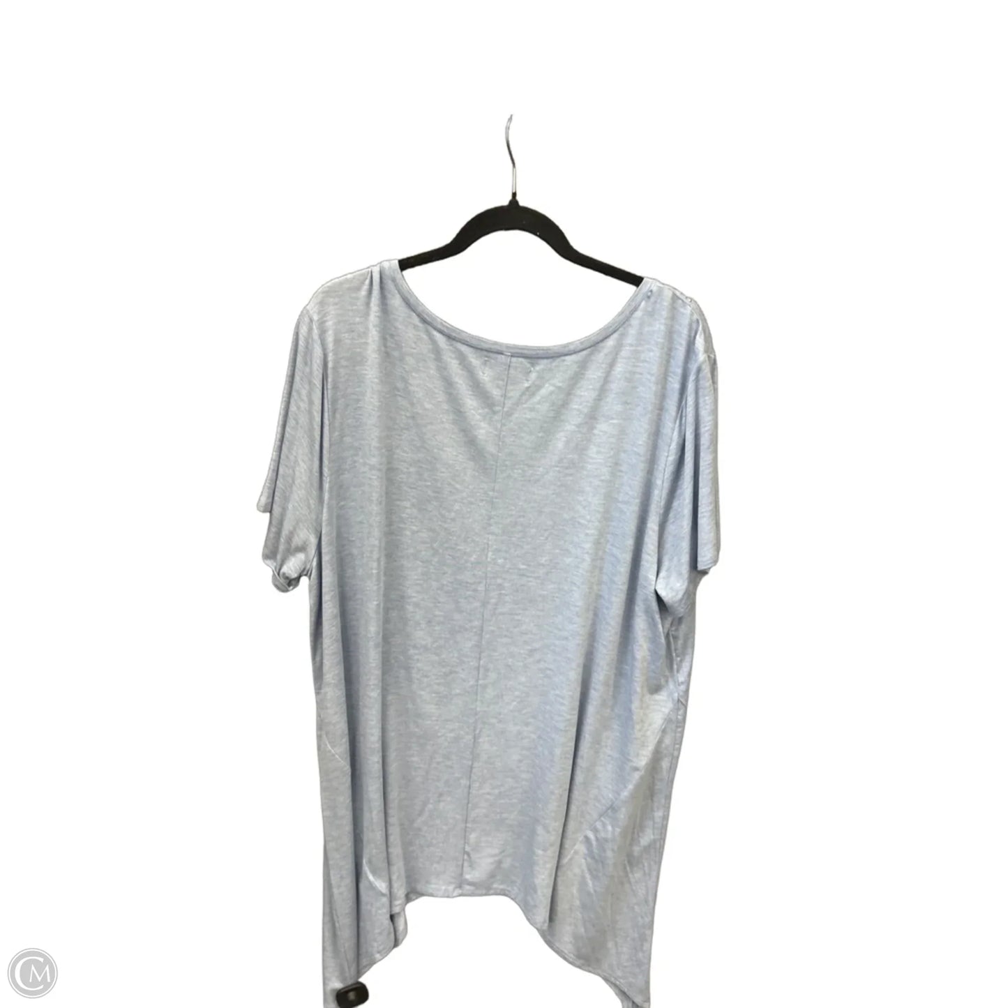 Top Short Sleeve By Earl Jean In Blue, Size: 2x