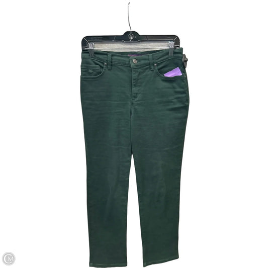 Jeans Straight By Gloria Vanderbilt In Green Denim, Size: 4
