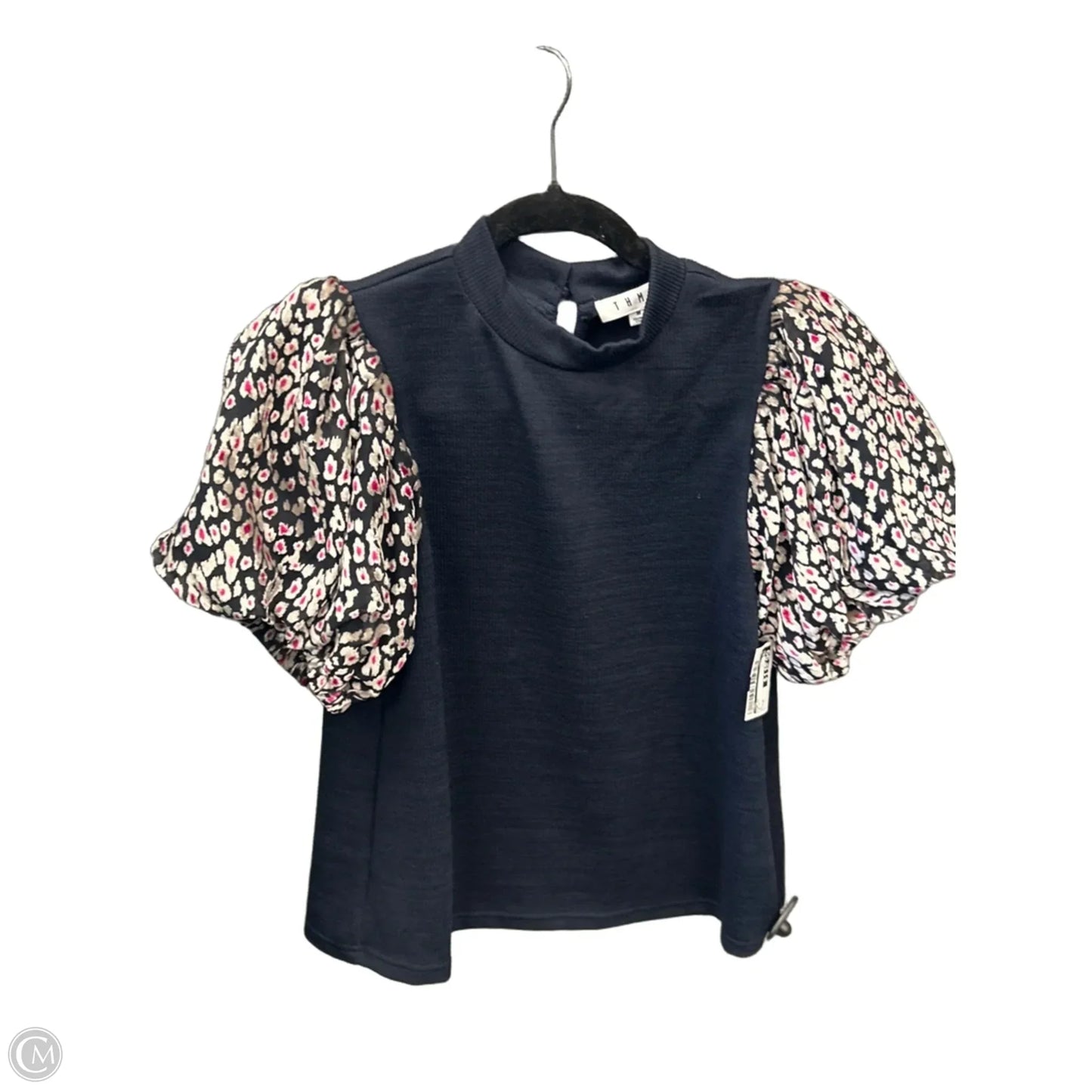Top Short Sleeve By Thml In Blue, Size: M