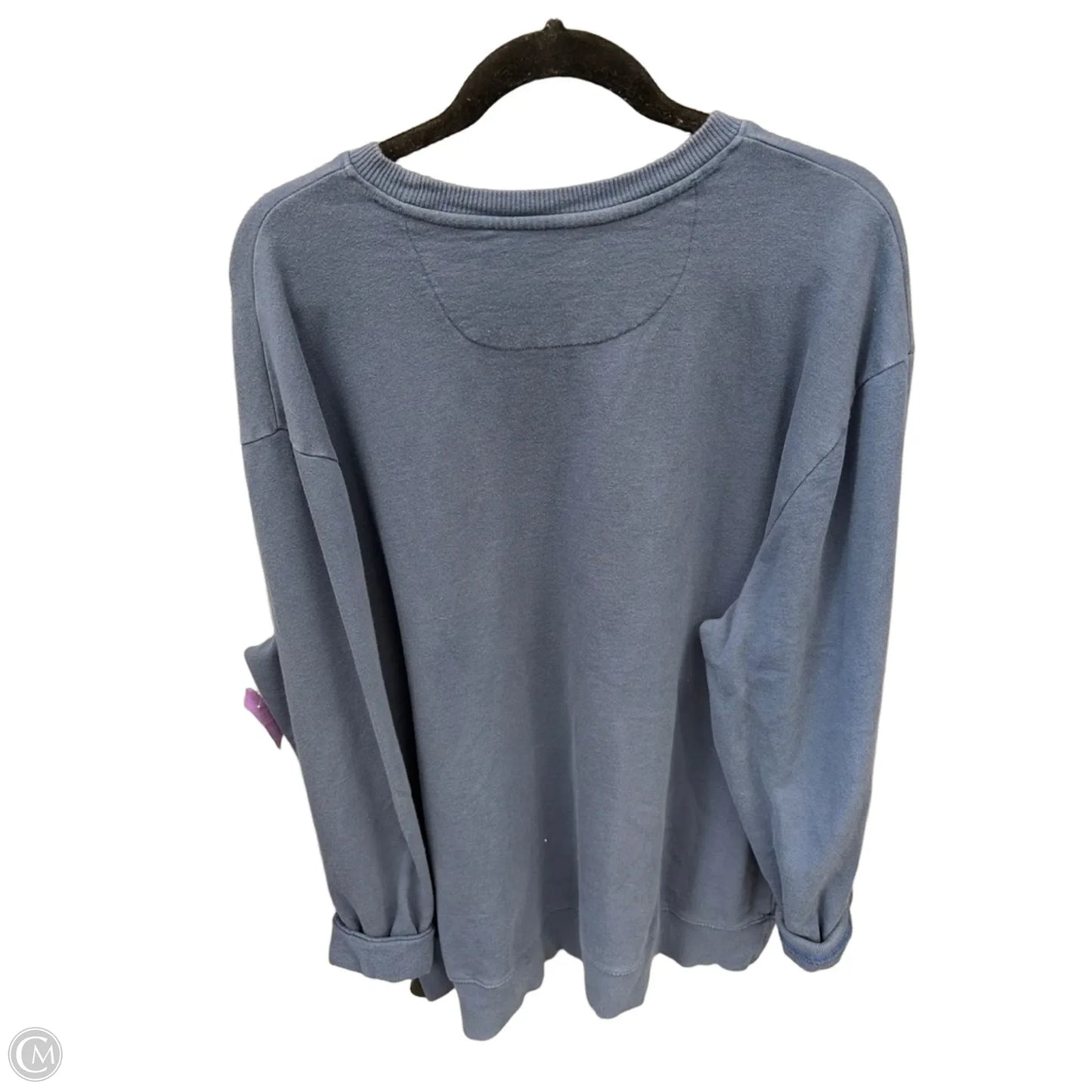 Sweatshirt Crewneck By Clothes Mentor In Blue, Size: 2x
