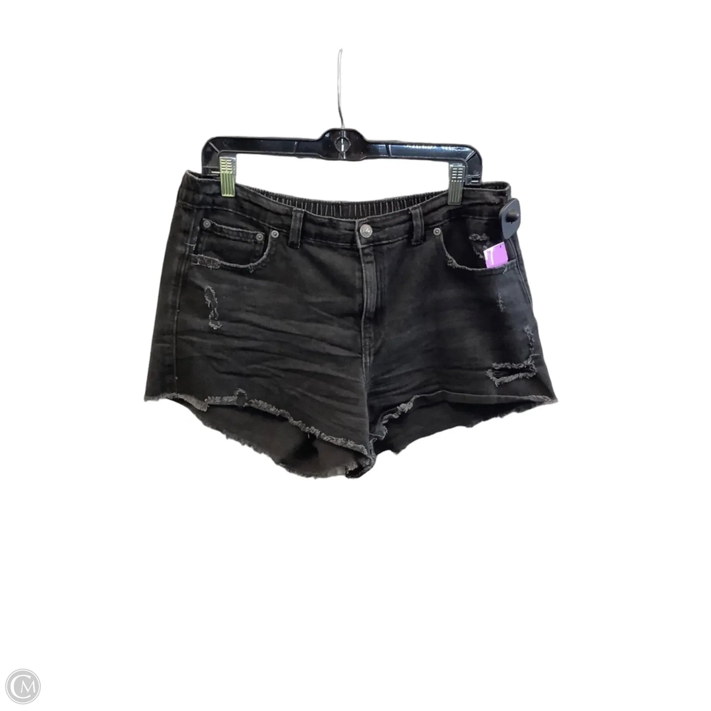 Shorts By Aerie In Black Denim, Size: 12