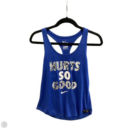 Athletic Tank Top By Nike Apparel In Blue, Size: M