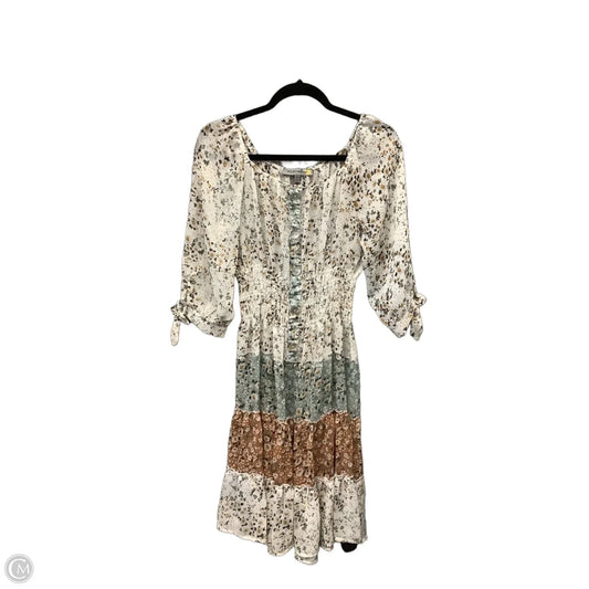 Dress Casual Midi By Figuero & Flower In Floral Print, Size: L