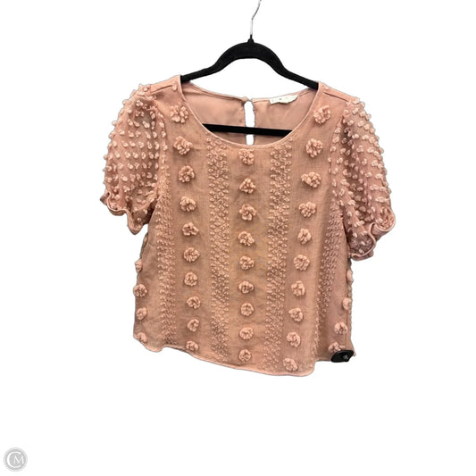 Top Short Sleeve By Mine In Pink, Size: M