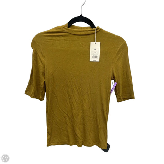 Top Short Sleeve By A New Day In Brown, Size: Xs