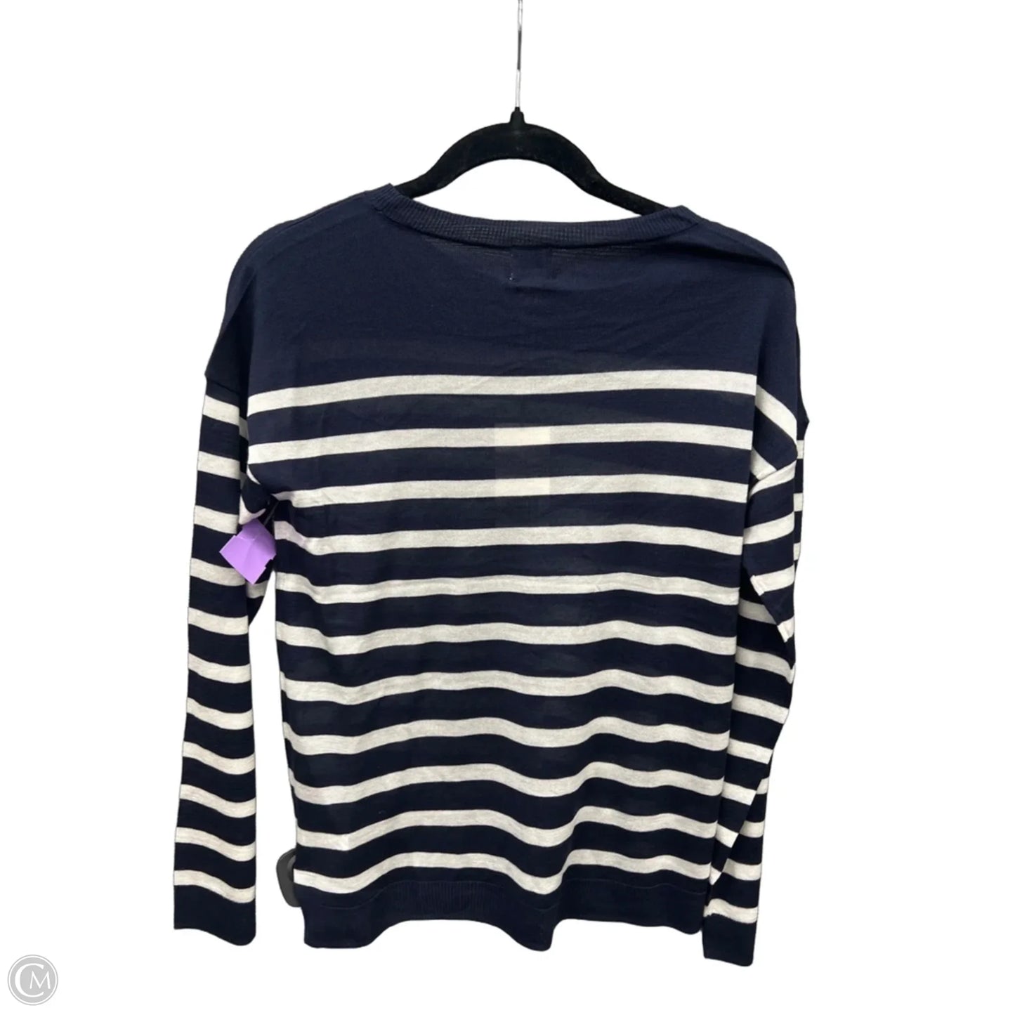 Top Long Sleeve By A New Day In Striped Pattern, Size: Xs