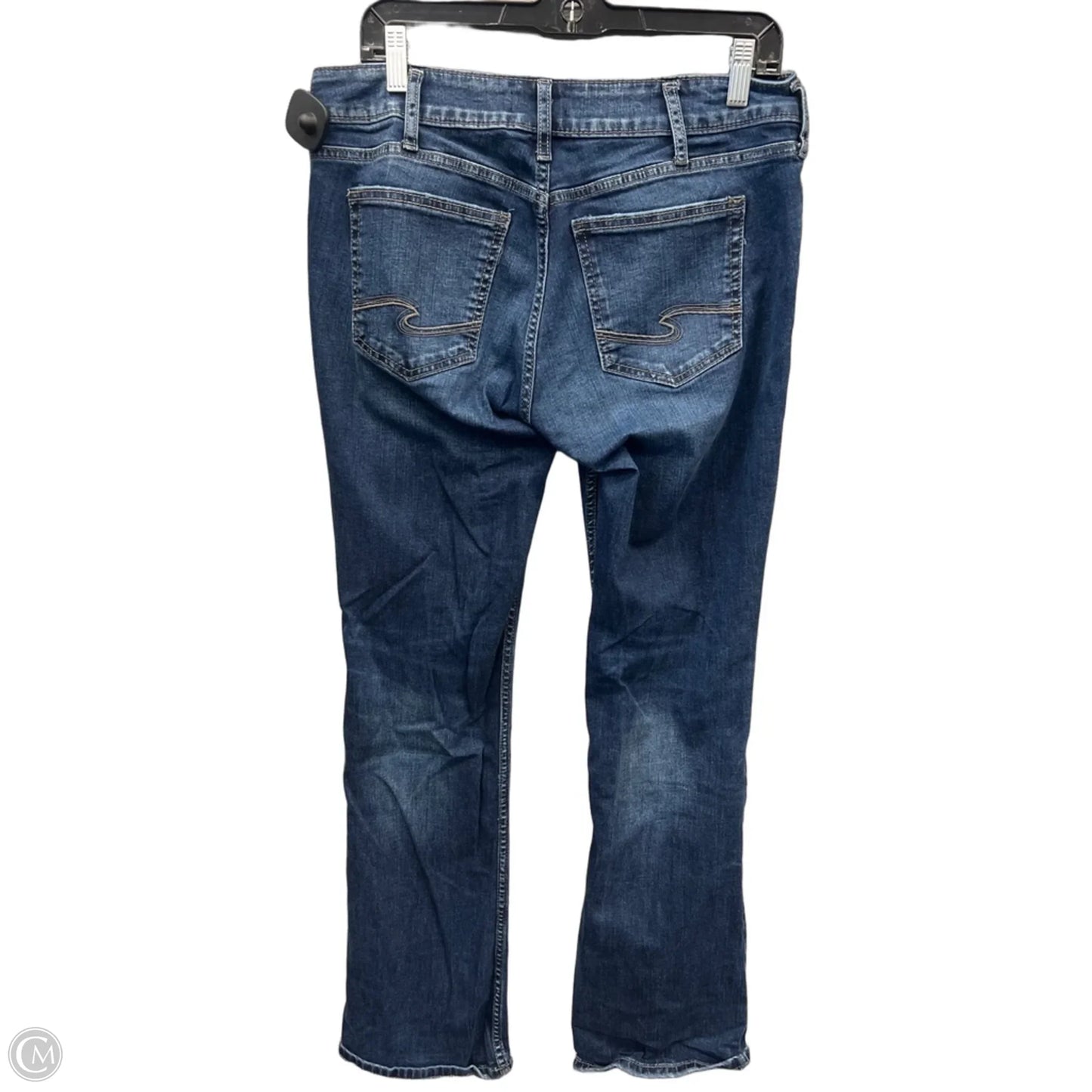 Jeans Boot Cut By Silver In Blue Denim, Size: 16