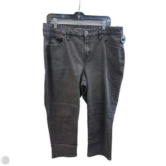 Capris By Style And Company In Black Denim, Size: 16