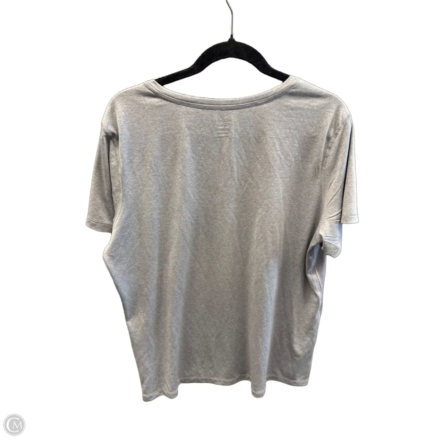Athletic Top Short Sleeve By Athletic Works In Grey, Size: Xxl