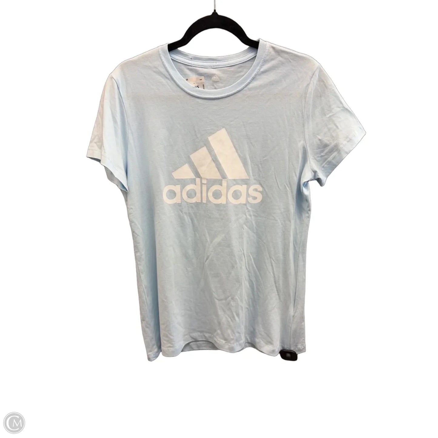 Top Short Sleeve By Adidas In Blue, Size: L
