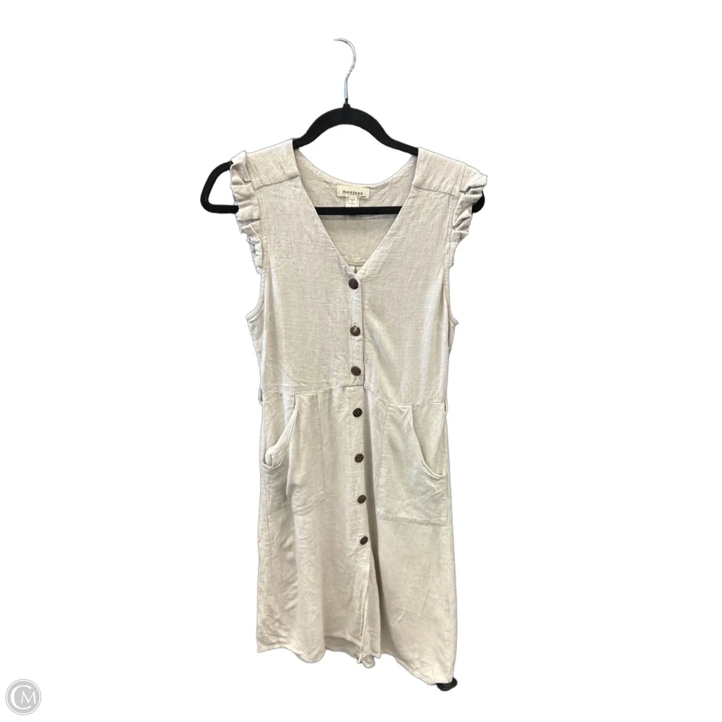 Dress Casual Midi By Monteau In Tan, Size: L
