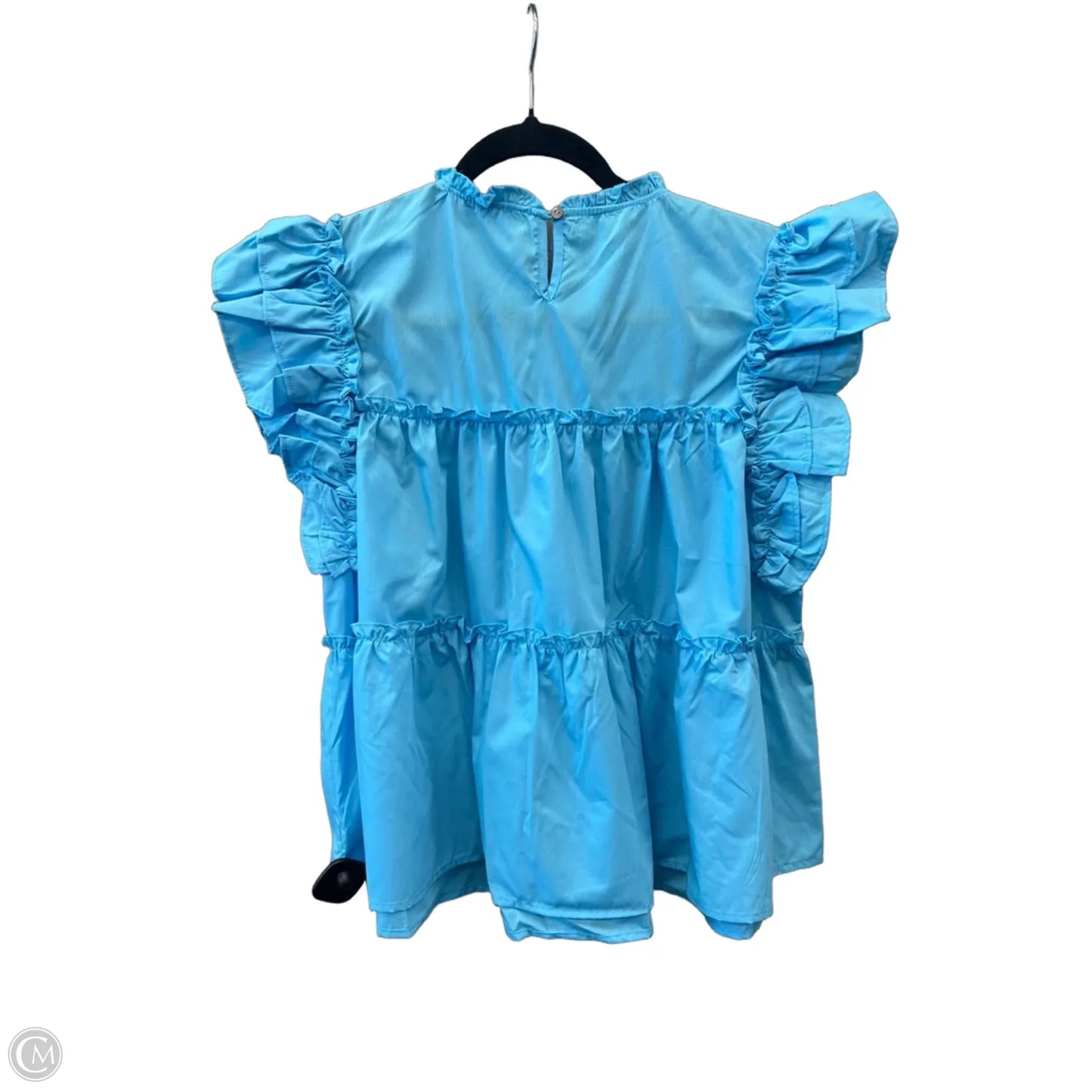Top Short Sleeve By She + Sky In Blue, Size: L