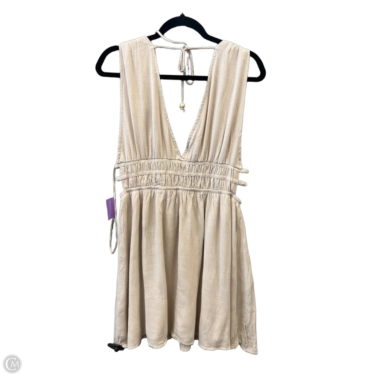 Dress Casual Short By Papermoon In Tan, Size: L