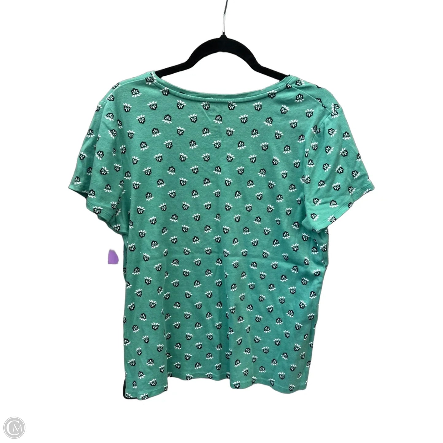 Top Short Sleeve By Croft And Barrow In Green, Size: Xl