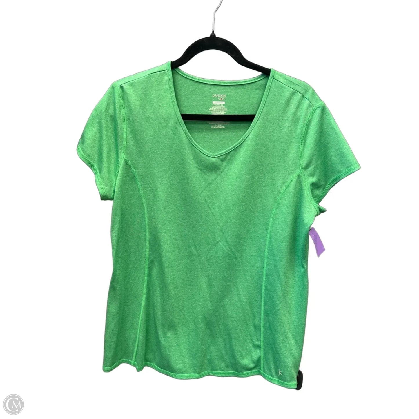 Athletic Top Short Sleeve By Danskin Now In Green, Size: Xxl