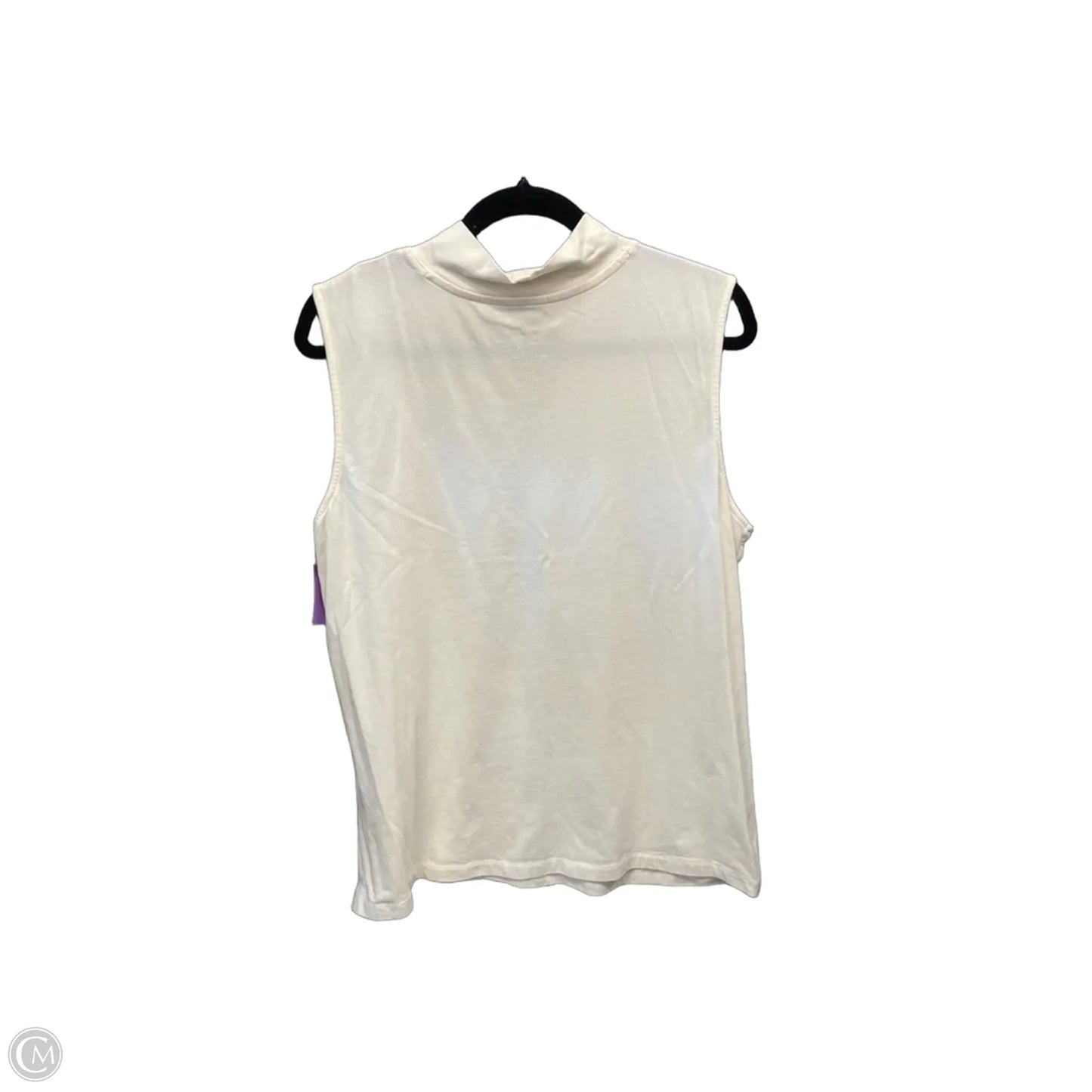 Top Sleeveless Basic By Christopher And Banks In Cream, Size: Xl