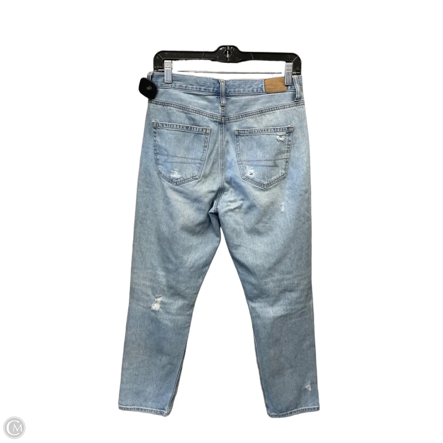 Jeans Straight By American Eagle In Blue Denim, Size: 6