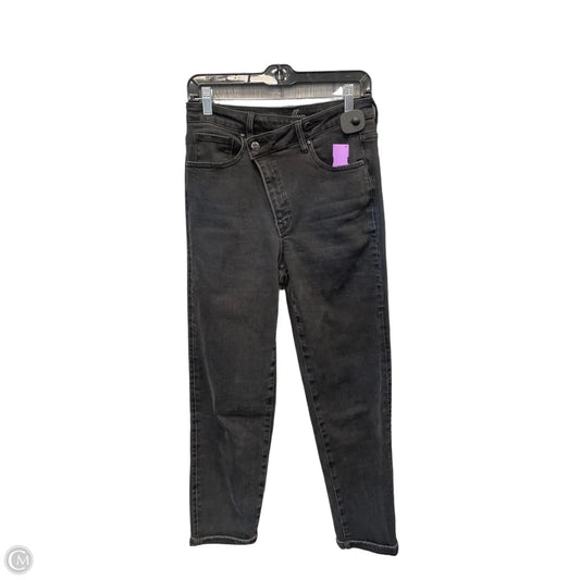 Jeans Straight By Risen In Black Denim, Size: 6