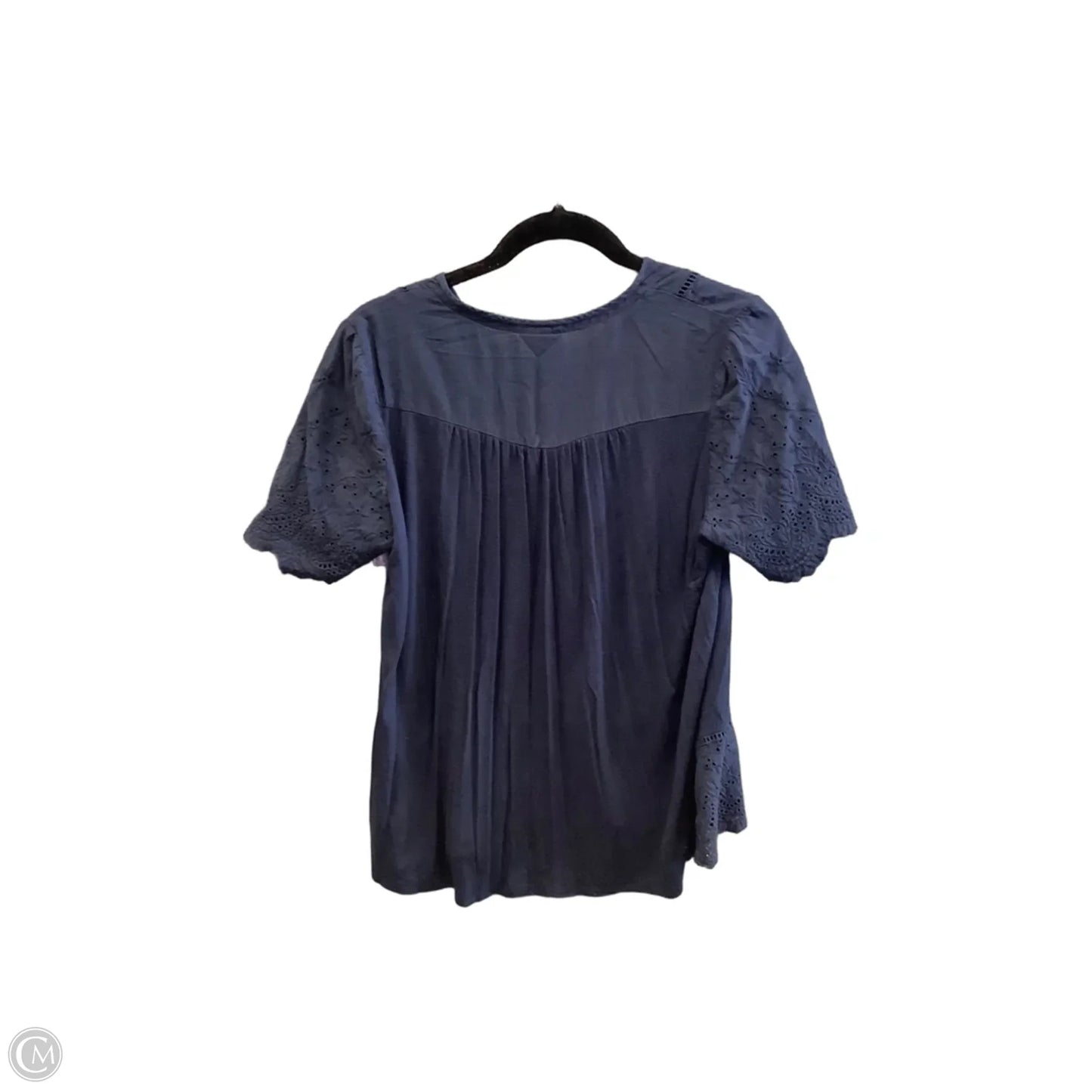 Top Short Sleeve By Knox Rose In Blue, Size: M