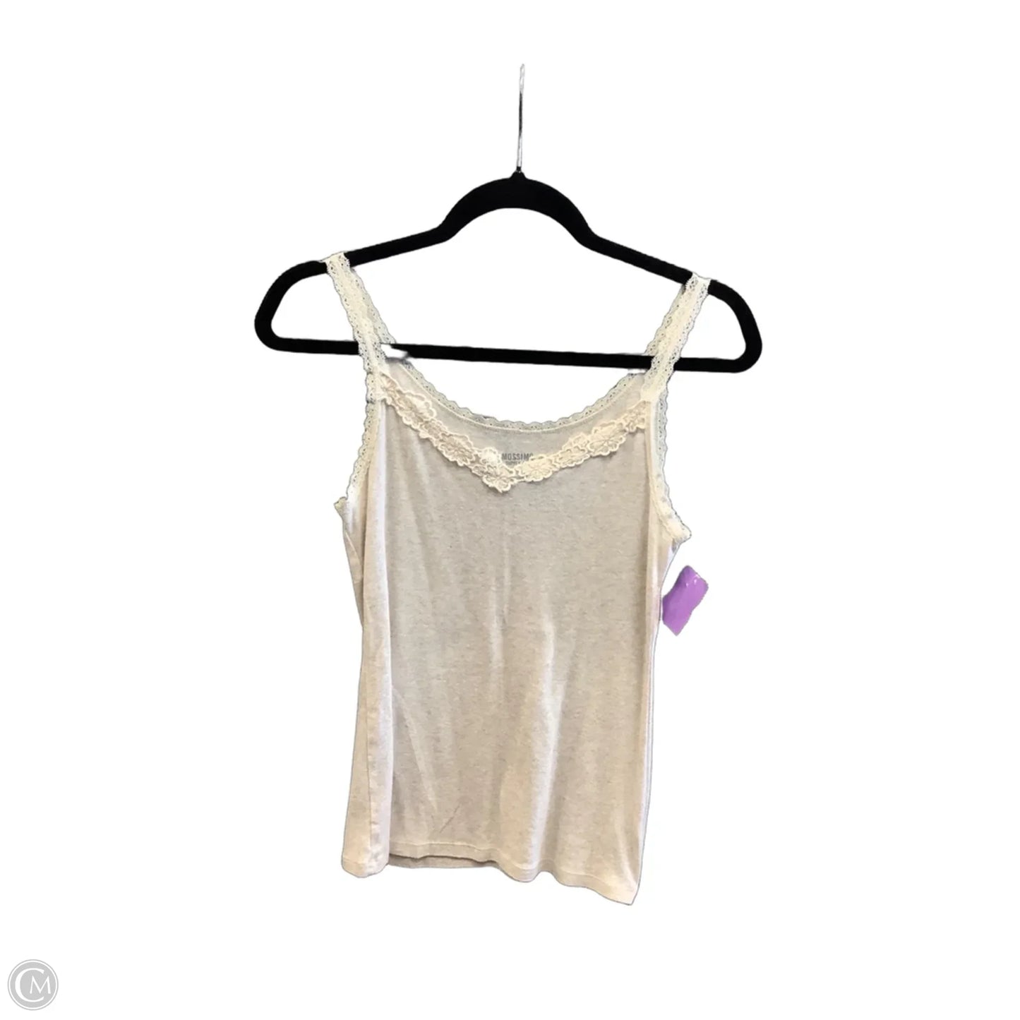 Top Sleeveless Basic By Mossimo In Cream, Size: L