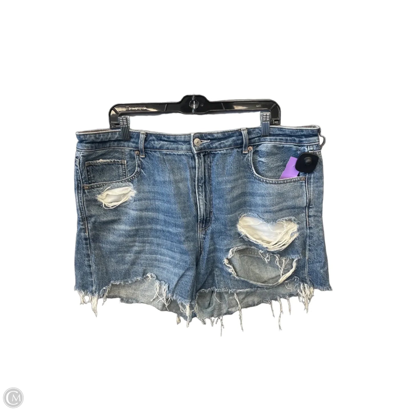 Shorts By American Eagle In Blue Denim, Size: 18