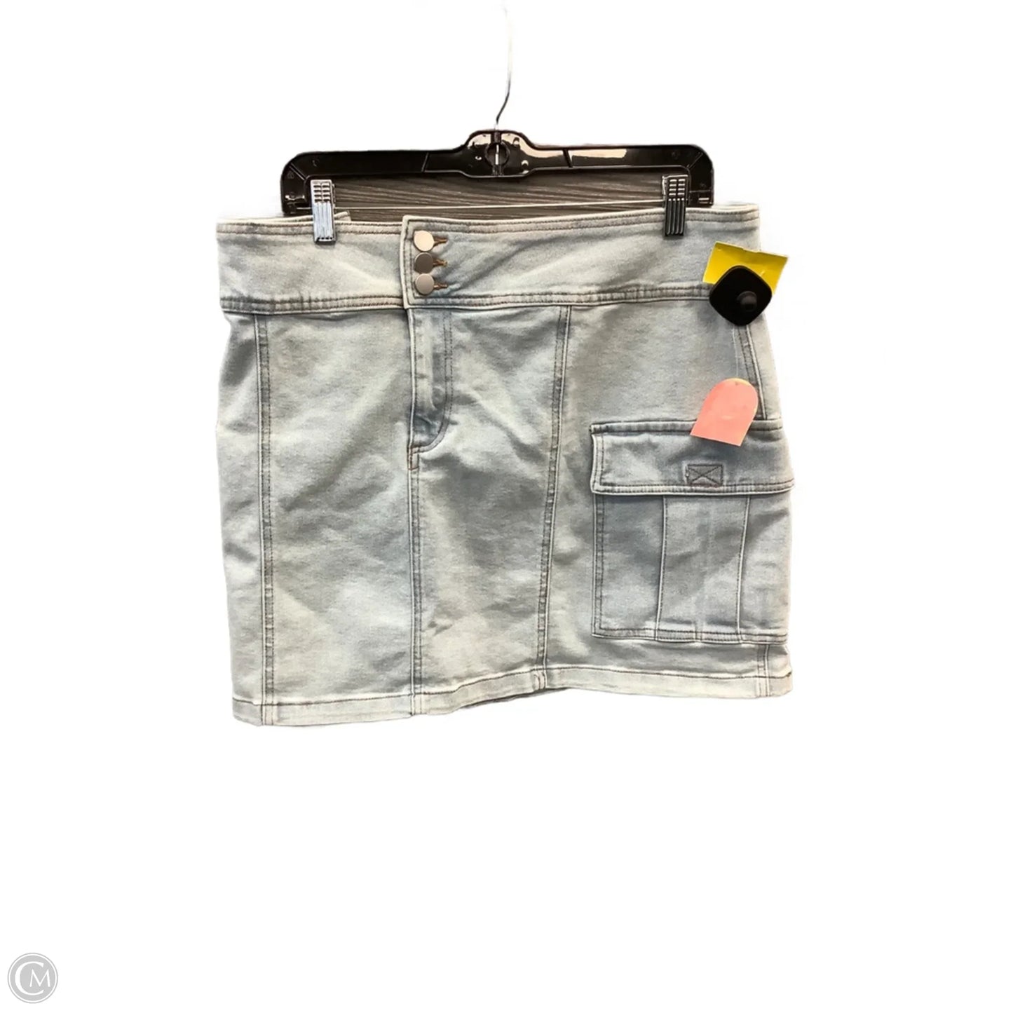 Skirt Mini & Short By Arula In Blue Denim, Size: 2x