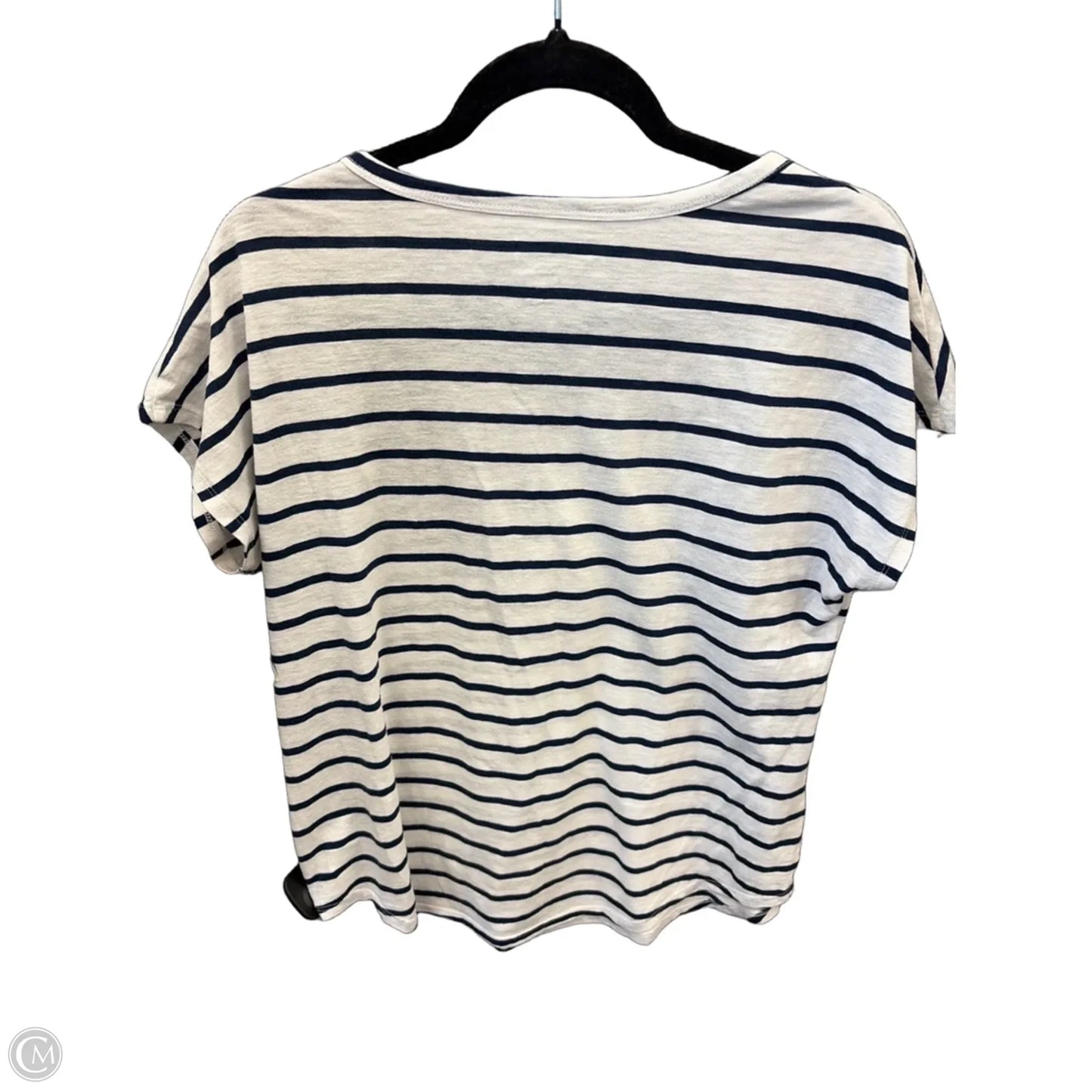 Top Short Sleeve By Sonoma In Striped Pattern, Size: L
