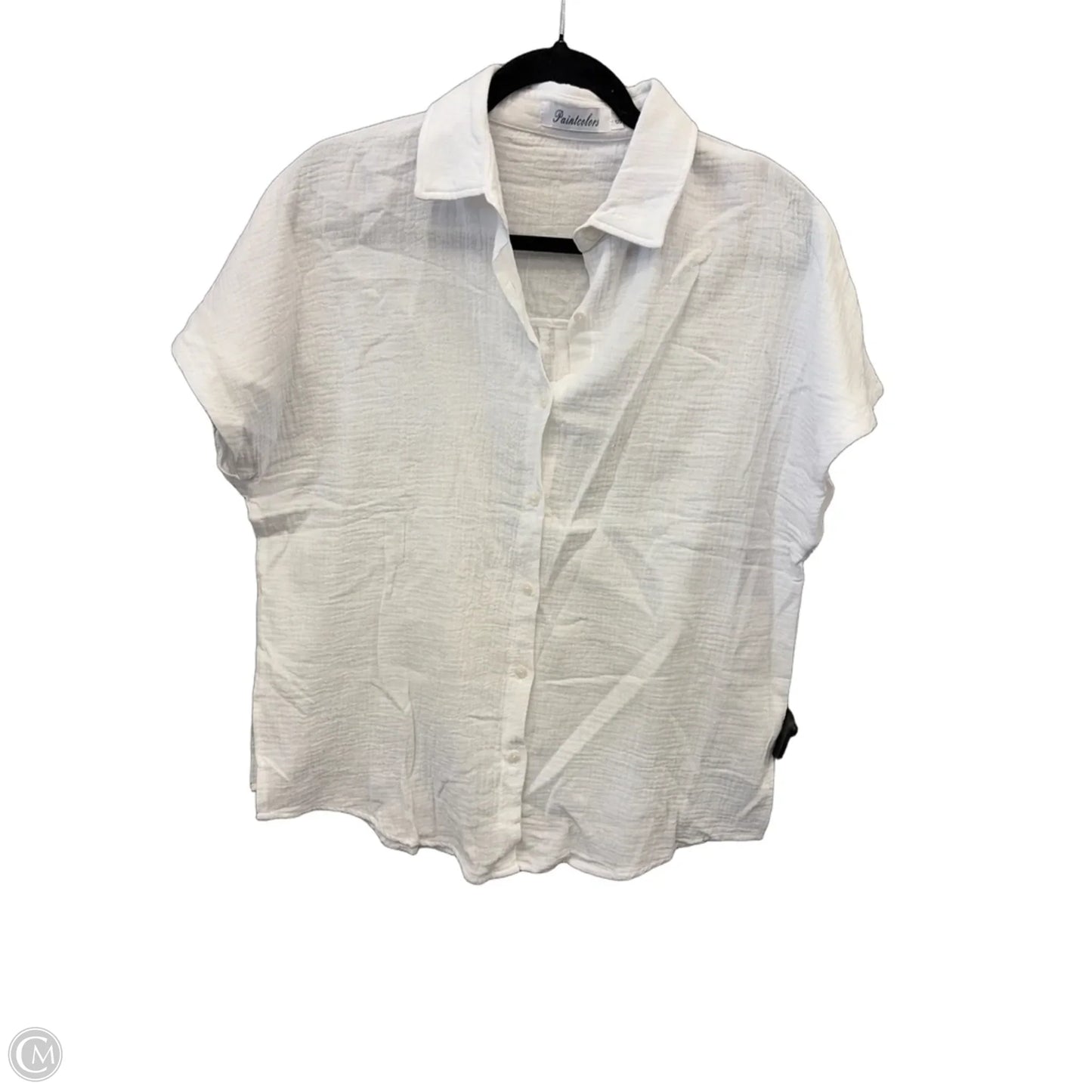Top Short Sleeve By Clothes Mentor In White, Size: S
