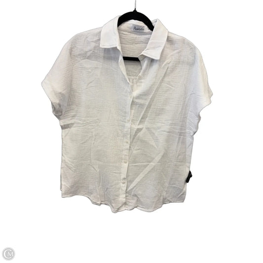 Top Short Sleeve By Clothes Mentor In White, Size: S