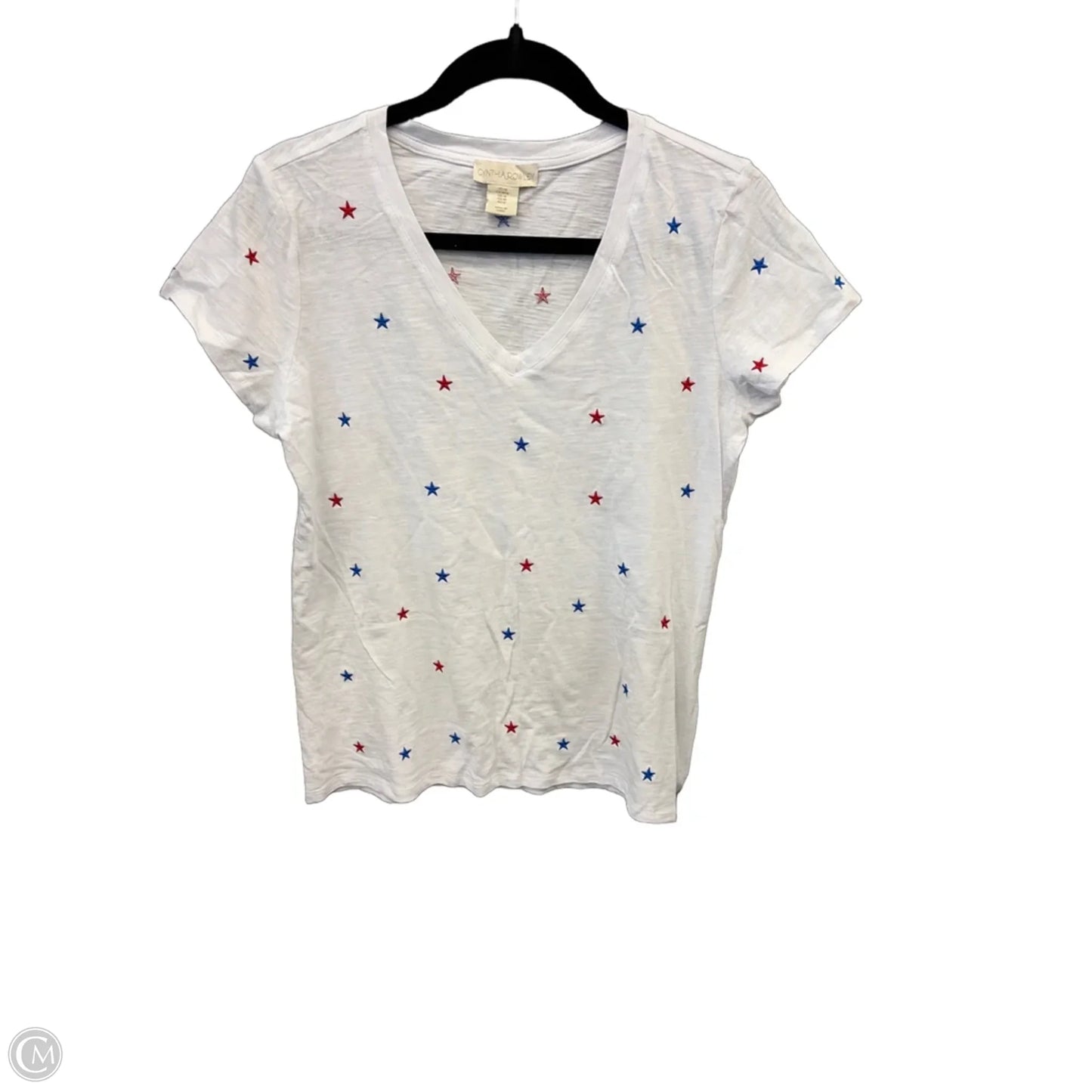 Top Short Sleeve By Cynthia Rowley In White, Size: M