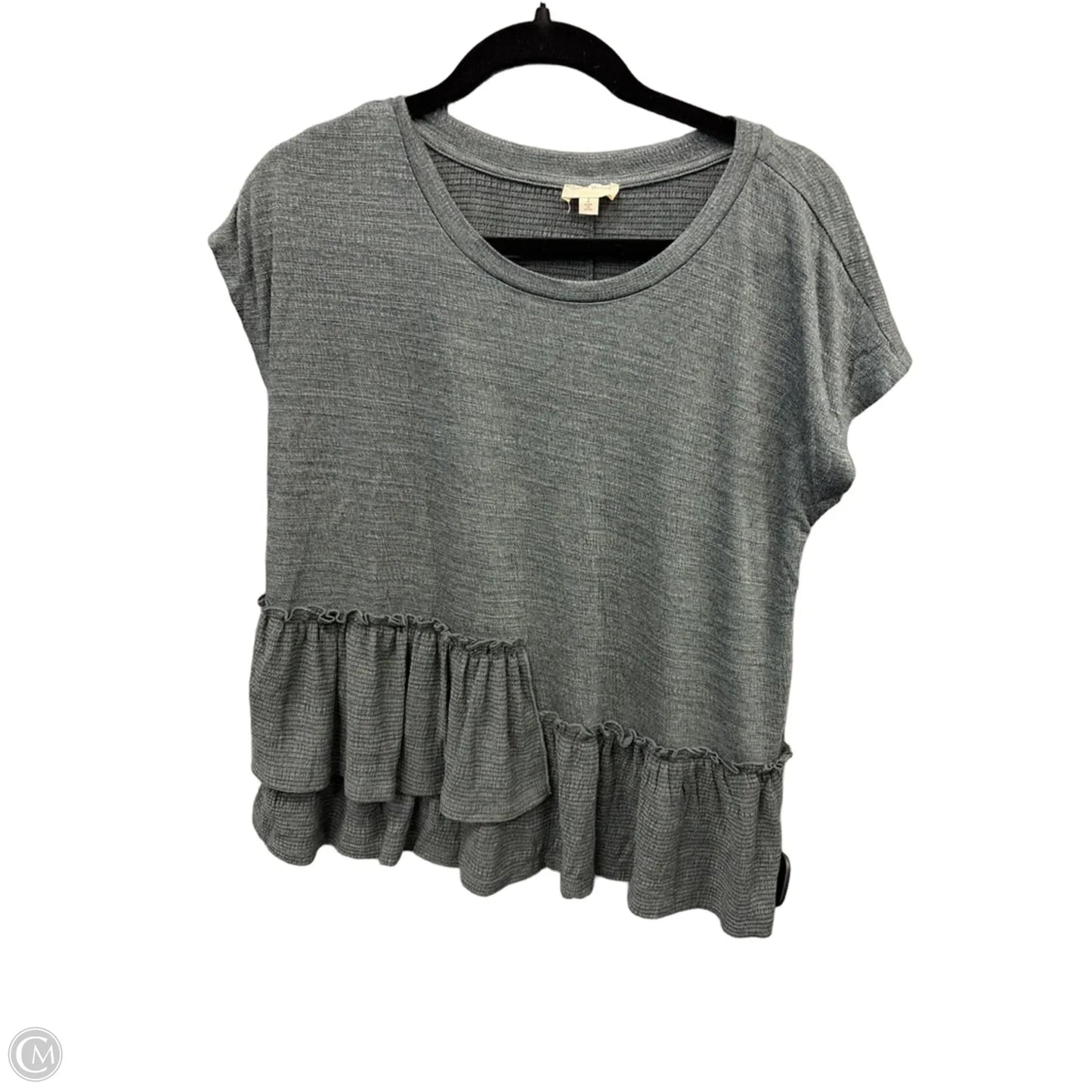 Top Short Sleeve By Hem & Thread In Green, Size: S