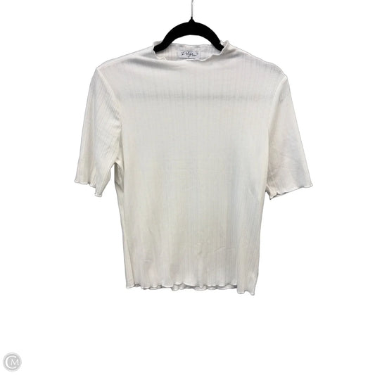 Top Short Sleeve Basic By Polygram In White, Size: M