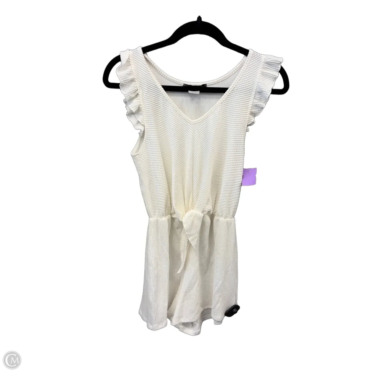 Romper By Caution To The Wind In White, Size: M