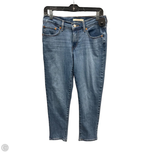 Jeans Boyfriend By Levis In Blue Denim, Size: 4