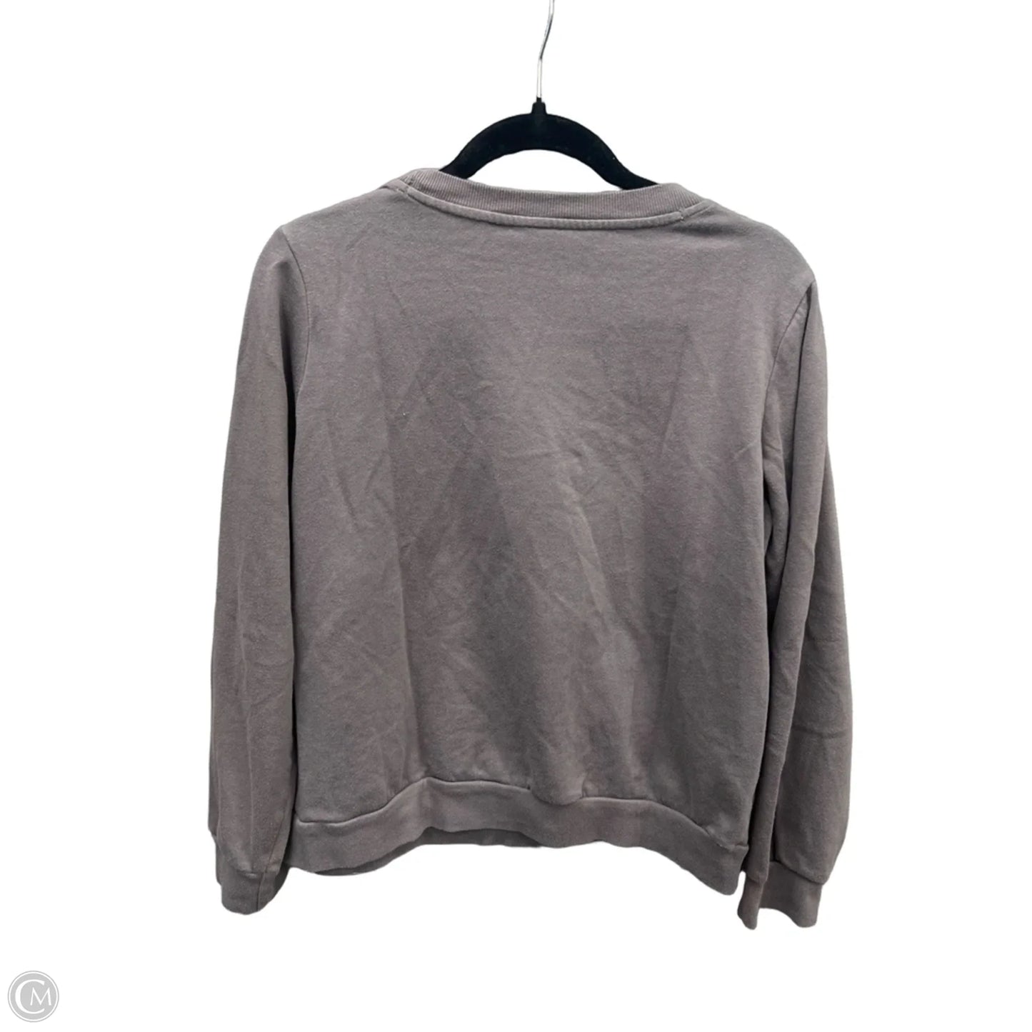 Sweatshirt Crewneck By Clothes Mentor In Grey, Size: L