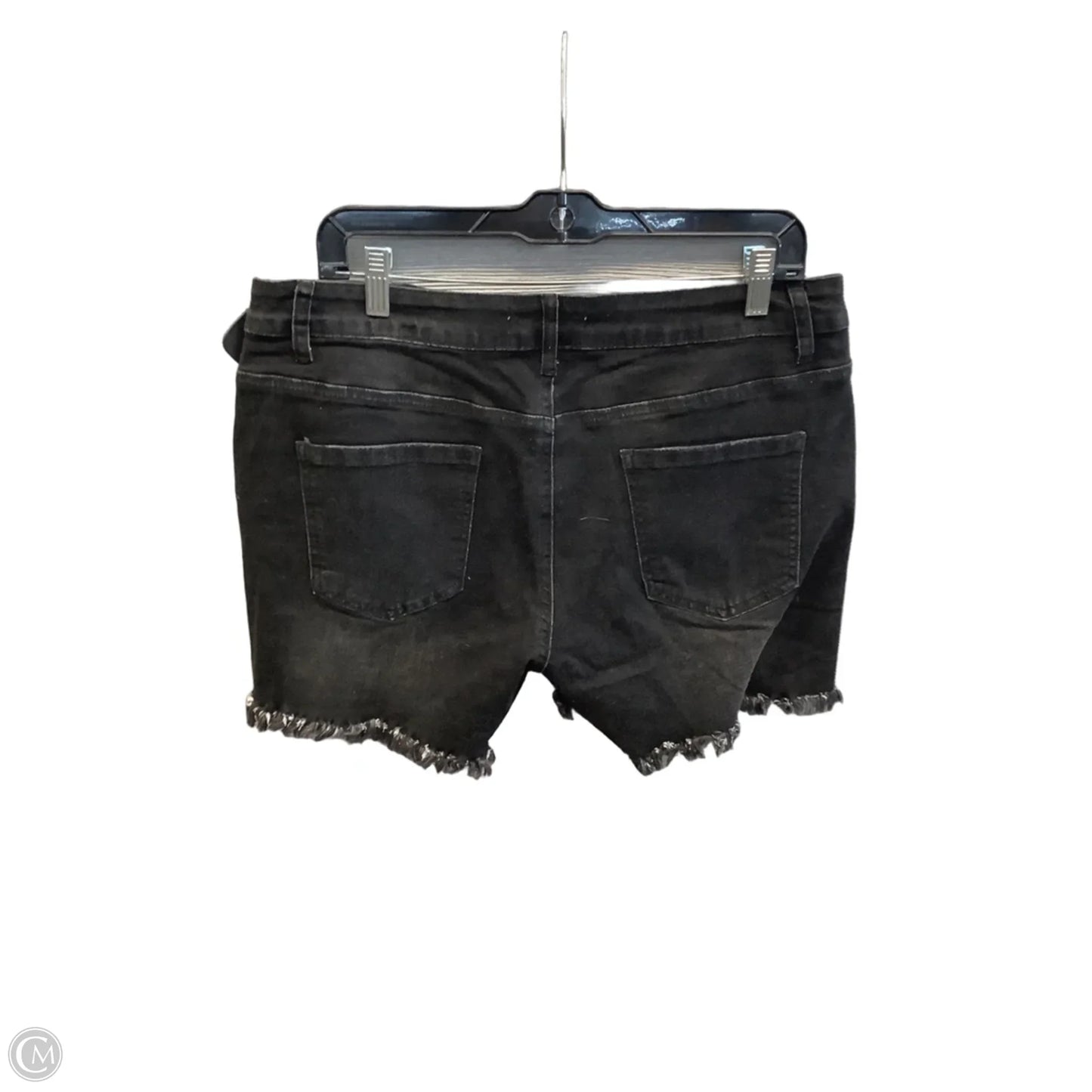 Shorts By Clothes Mentor In Black Denim, Size: 14
