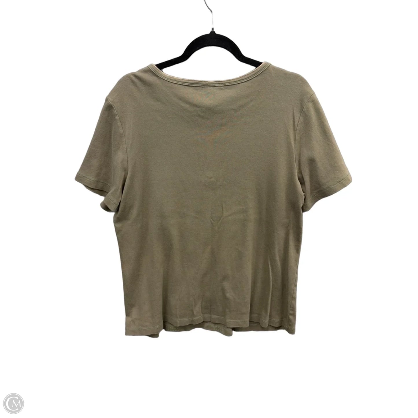Top Short Sleeve By Christopher And Banks In Green, Size: Xl