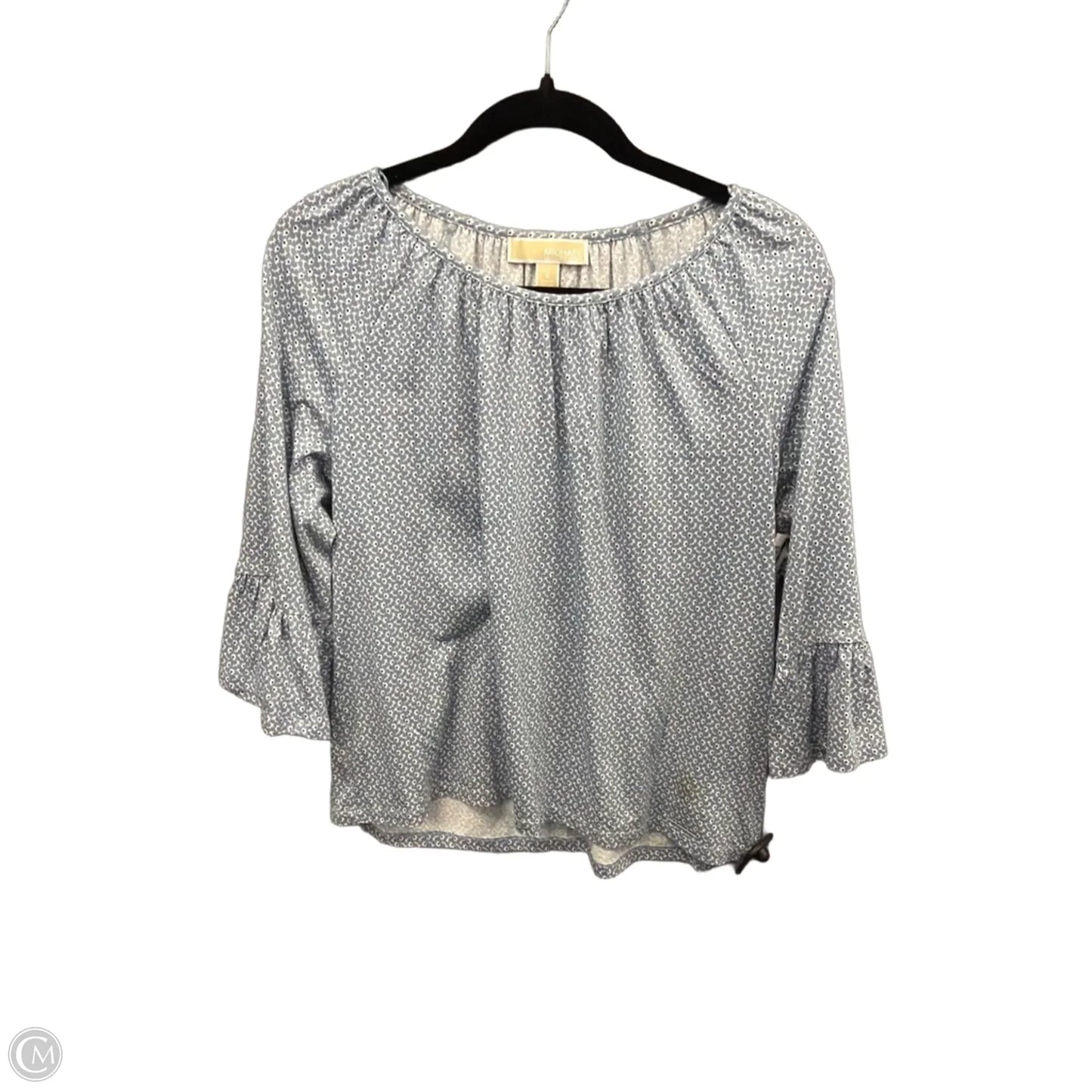 Top Long Sleeve By Michael By Michael Kors In Blue, Size: S