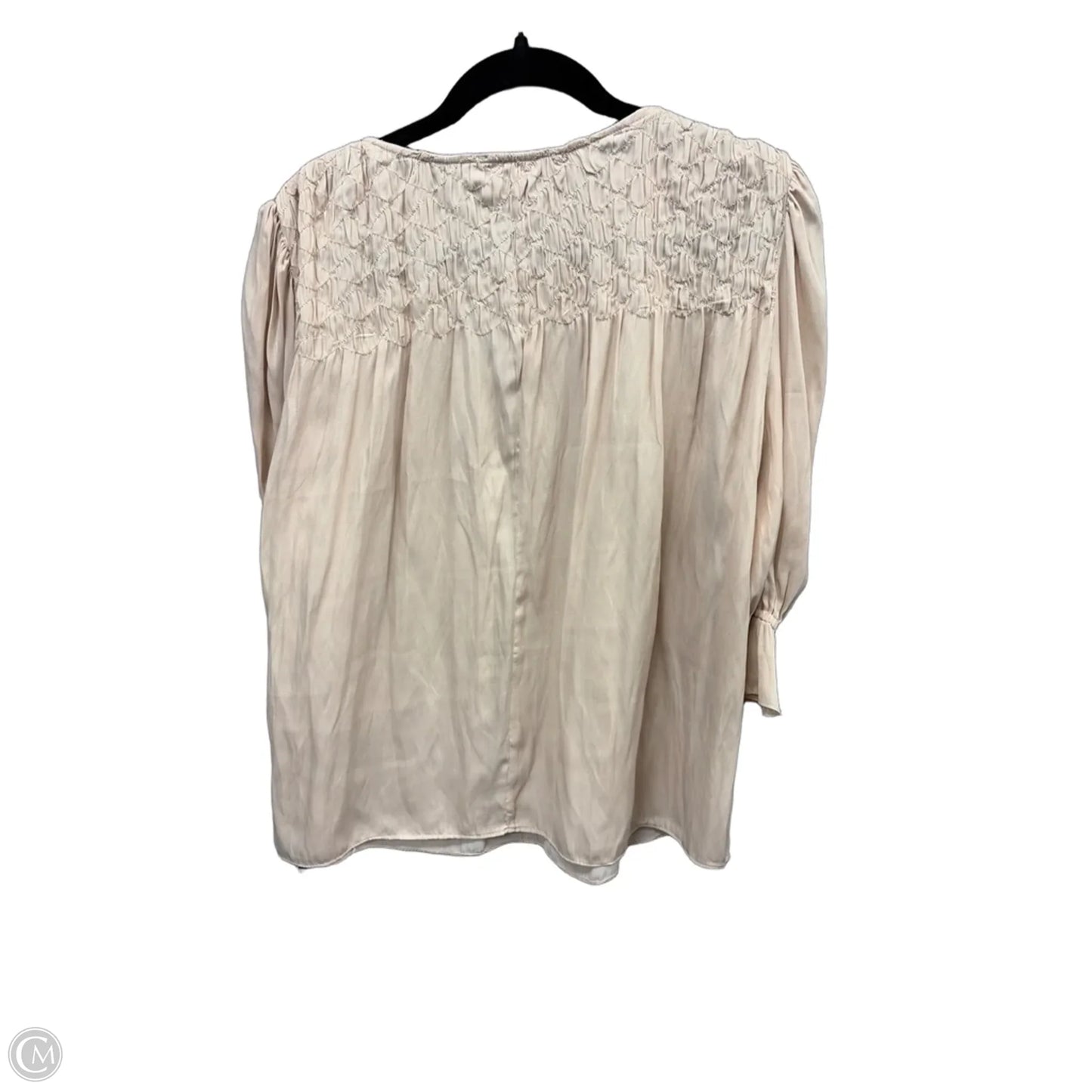 Blouse 3/4 Sleeve By Mustard Seed In Tan, Size: S