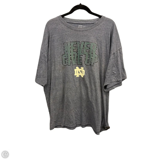 Top Short Sleeve By Clothes Mentor In Grey, Size: 3x