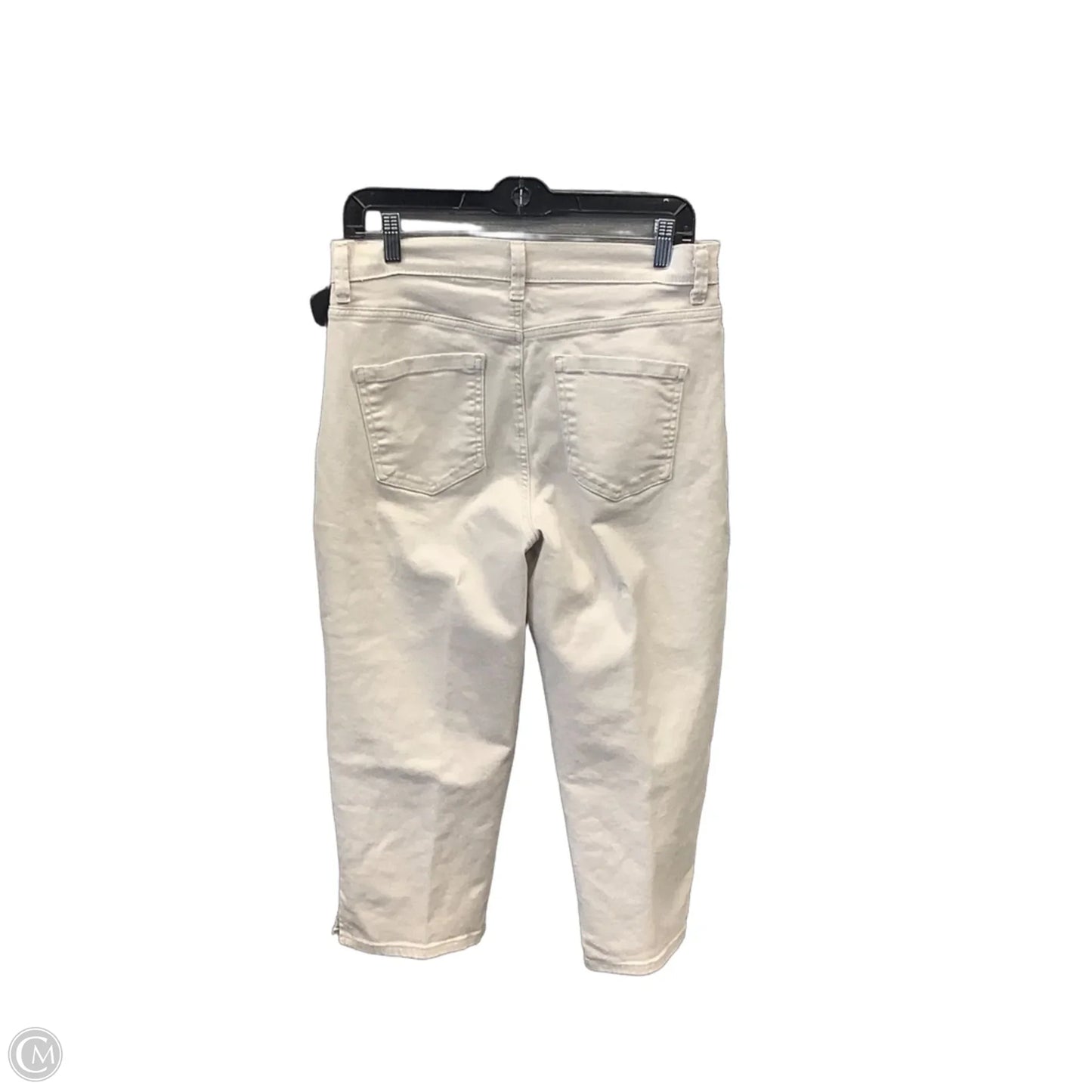 Capris By Gloria Vanderbilt In Tan Denim, Size: 8