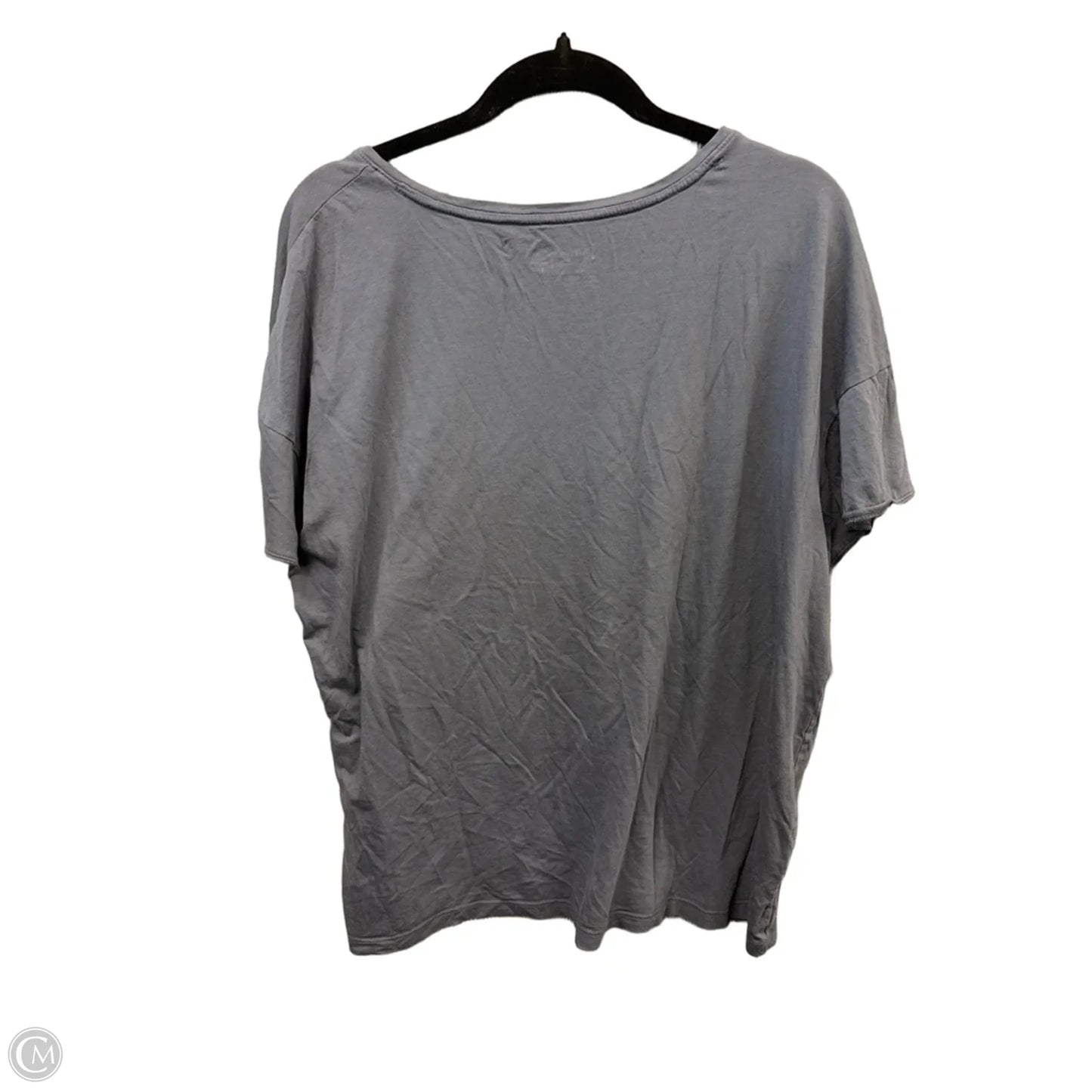Top Short Sleeve Basic By Terra & Sky In Grey, Size: 1x