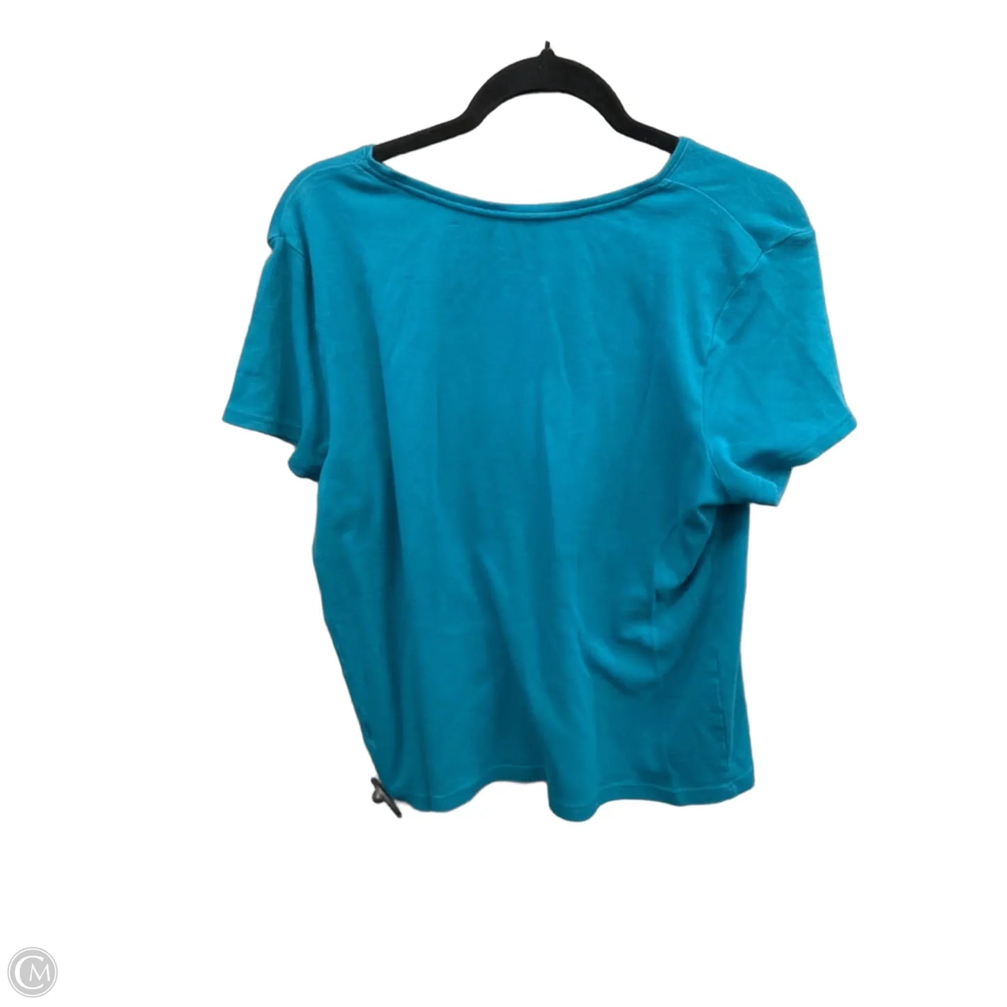Top Short Sleeve Basic By Croft And Barrow In Blue, Size: Xl