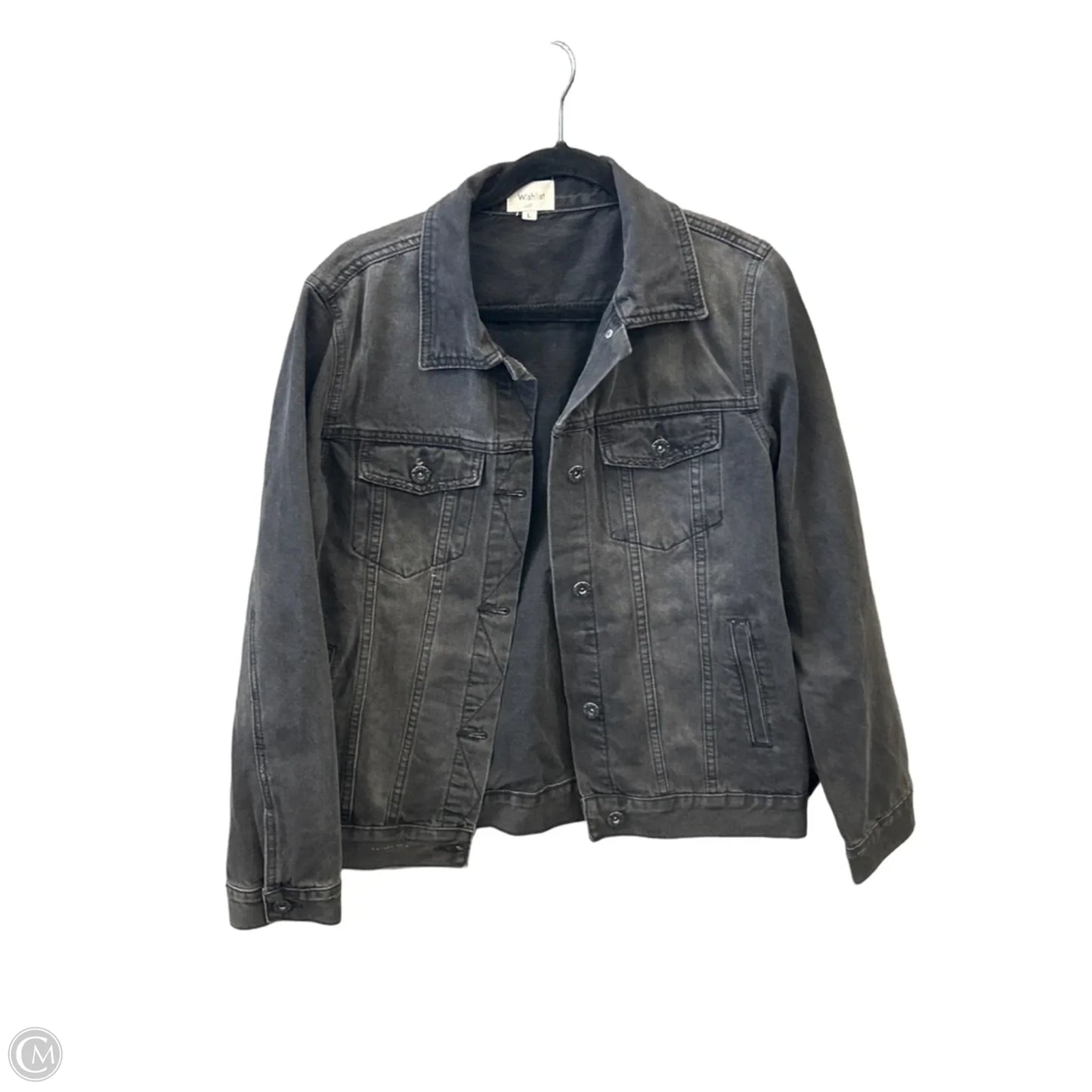 Jacket Denim By Wishlist In Black Denim, Size: L