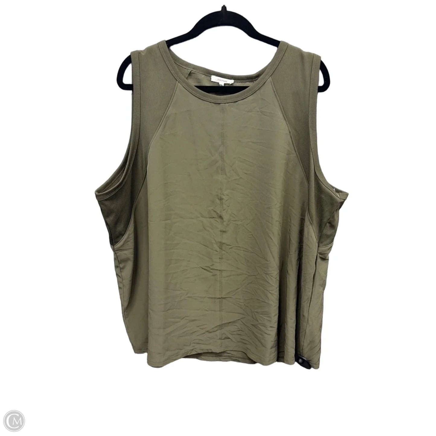 Top Sleeveless By Maurices In Green, Size: 3x